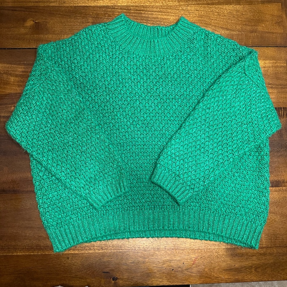 ASOS Design Green Chunky Knit Sweater Women’s Size US 10 (UK 14 / EU 42)